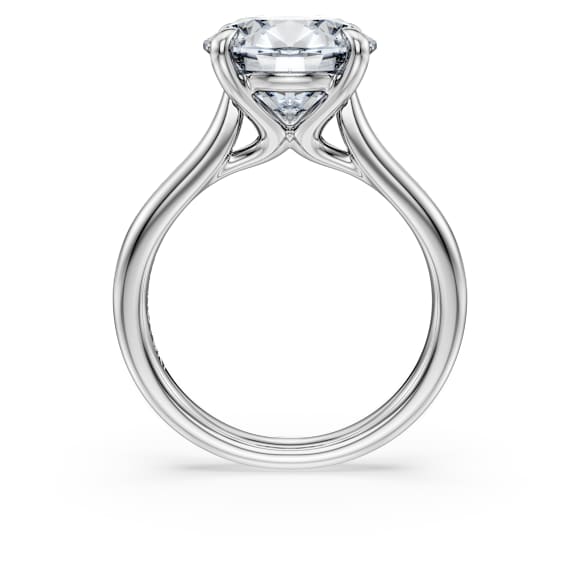 Eternity Solitärring, Im Labor gezüchtete Diamanten 4 ct tw, Runde Form, 18K Weißgold - Swarovski, 5716145