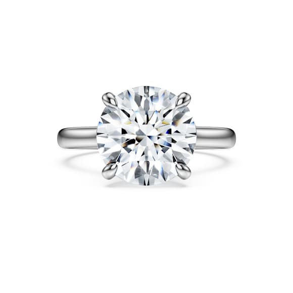 Eternity 单石戒指, 总重 4 克拉培育钻石, 圆形, 18K 金（白色) - Swarovski, 5716150