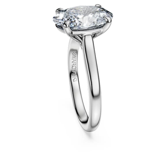 Eternity 单石戒指, 总重 4 克拉培育钻石, 椭圆形, 18K 金（白色) - Swarovski, 5716156