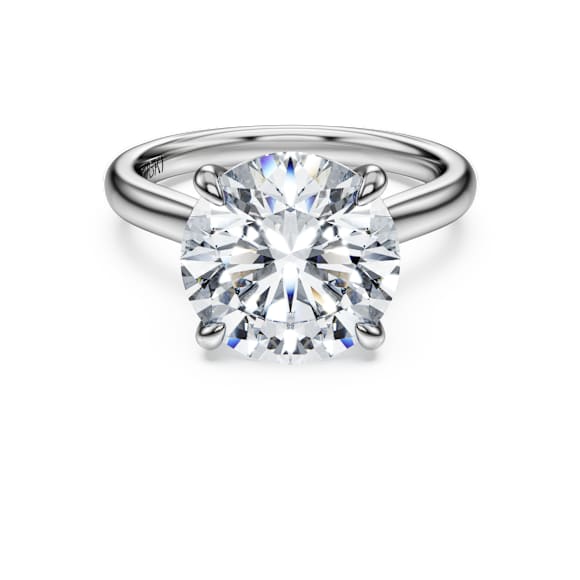 Bague solitaire Eternity, Diamants de synthèse 5 ct tw, Forme ronde, Or blanc 18 carats - Swarovski, 5716170