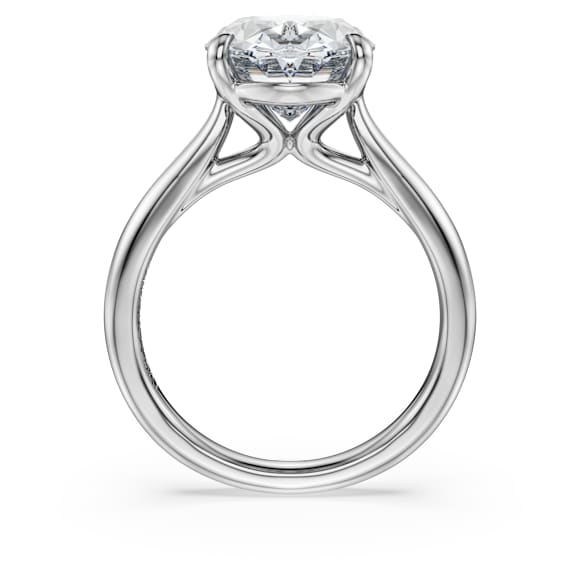 Eternity 单石戒指, 总重 5 克拉培育钻石, 椭圆形, 18K 金（白色) - Swarovski, 5716177