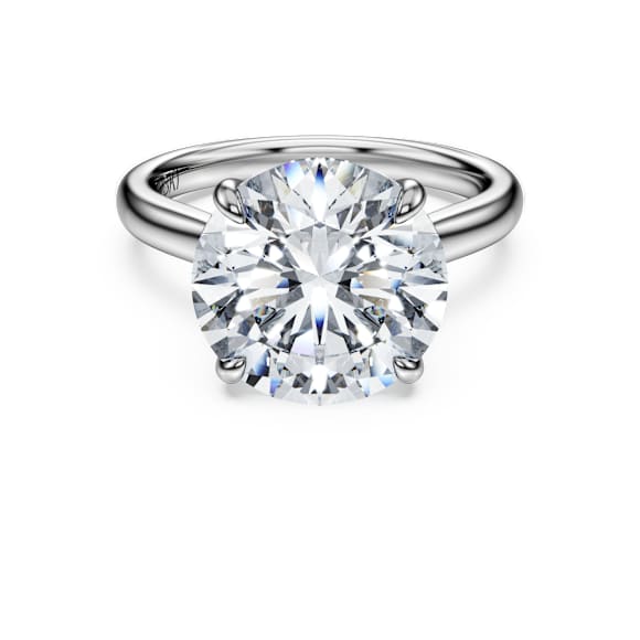 Eternity Solitärring, Im Labor gezüchtete Diamanten 6 ct tw, Runde Form, 18K Weißgold - Swarovski, 5716188