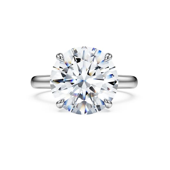 Eternity 单石戒指, 总重 6 克拉培育钻石, 圆形, 18K 金（白色) - Swarovski, 5716193