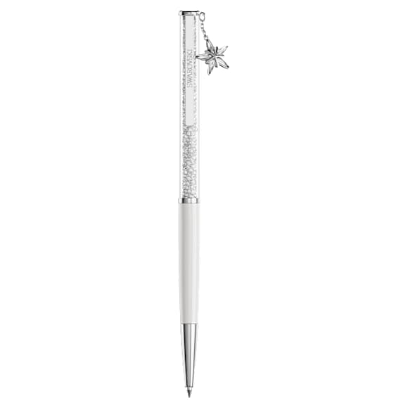 Crystalline 圆珠笔, 白色, 白色漆面，镀铬 - Swarovski, 5717136