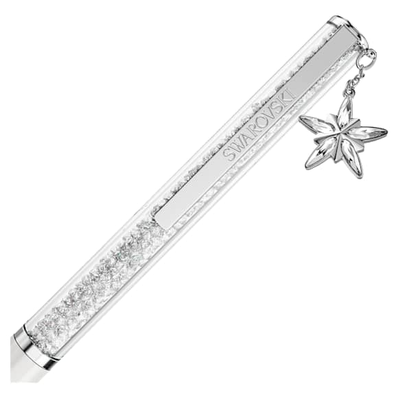 Crystalline 圆珠笔, 白色, 白色漆面，镀铬 - Swarovski, 5717136