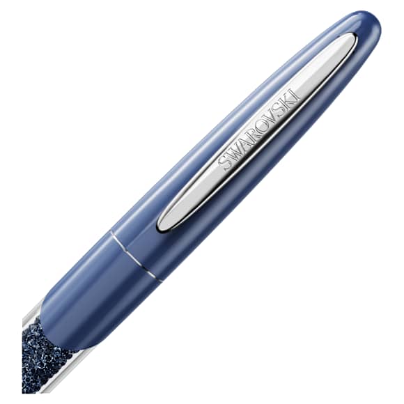 Crystalline Nova rollerball pen, Blue, Chrome plated - Swarovski, 5717138
