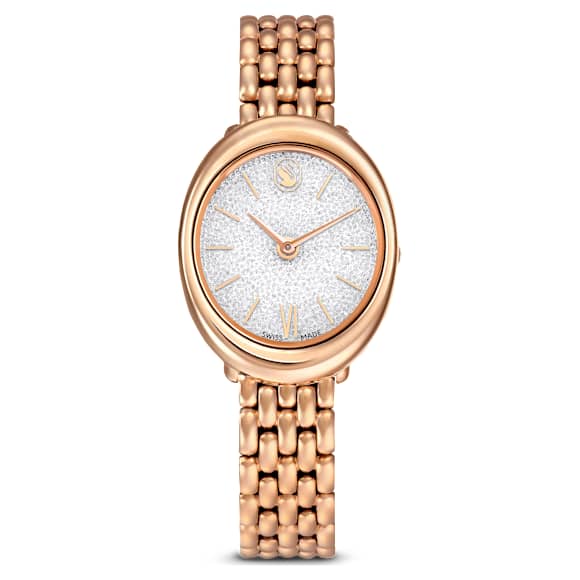 Imber watch, Swiss Made, Metal bracelet, Gold tone, Rose gold-tone finish - Swarovski, 5717532