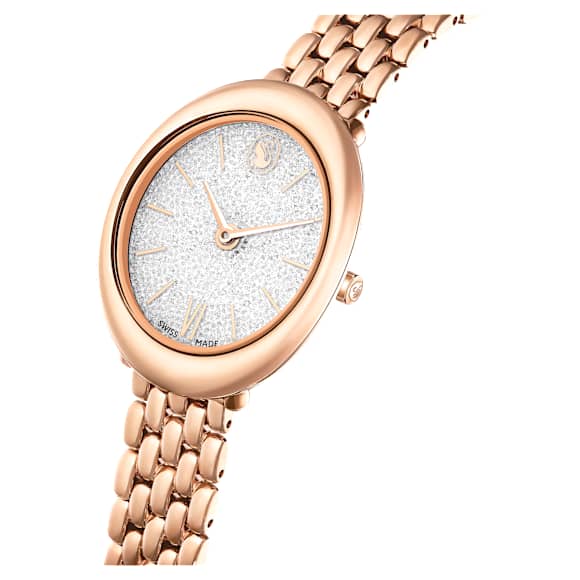 Imber watch, Swiss Made, Metal bracelet, Gold tone, Rose gold-tone finish - Swarovski, 5717532