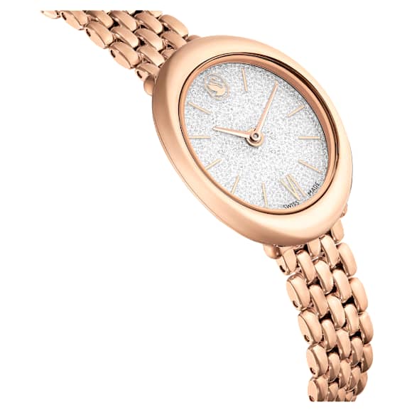 Imber watch, Swiss Made, Metal bracelet, Gold tone, Rose gold-tone finish - Swarovski, 5717532
