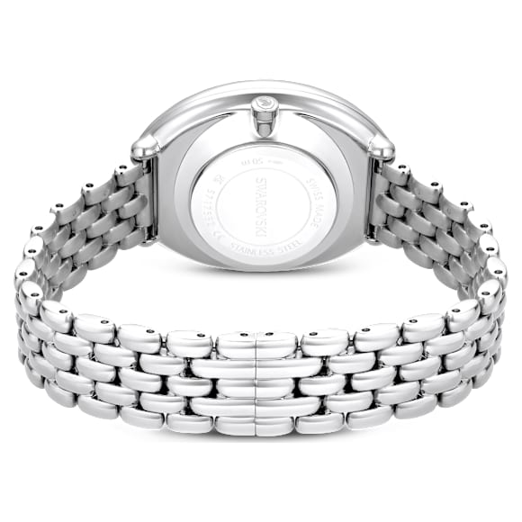 Imber watch, Swiss Made, Metal bracelet, Silver Tone, Stainless steel - Swarovski, 5717590