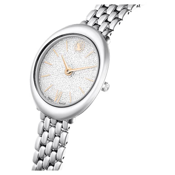 Imber watch, Swiss Made, Metal bracelet, Silver Tone, Stainless steel - Swarovski, 5717590