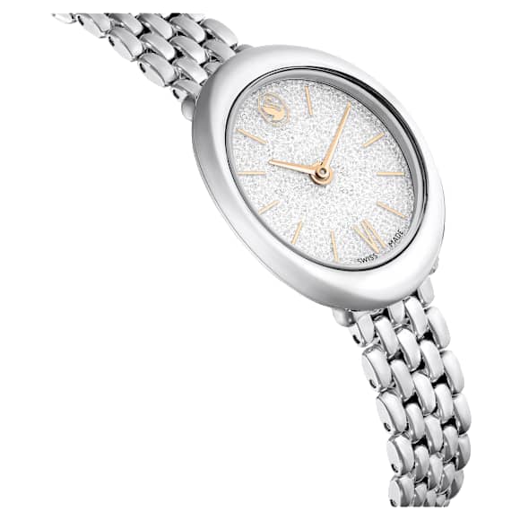 Imber watch, Swiss Made, Metal bracelet, Silver Tone, Stainless steel - Swarovski, 5717590