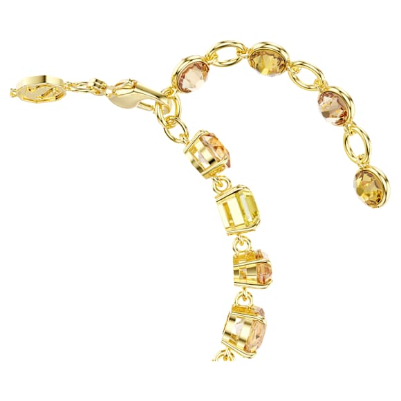 Gema Armband, Verschiedene Schliffe, Gelb, Goldlegierungsschicht - Swarovski, 5718072