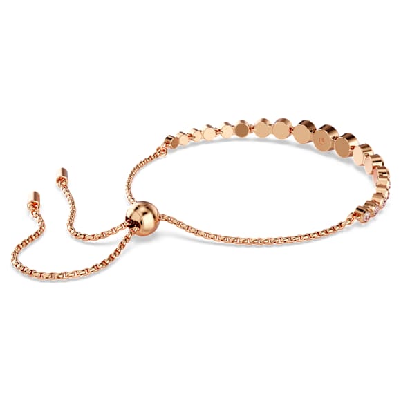 Imber Tennis bracelet, Mixed round cuts, Pink, Rose gold-tone plated - Swarovski, 5718204