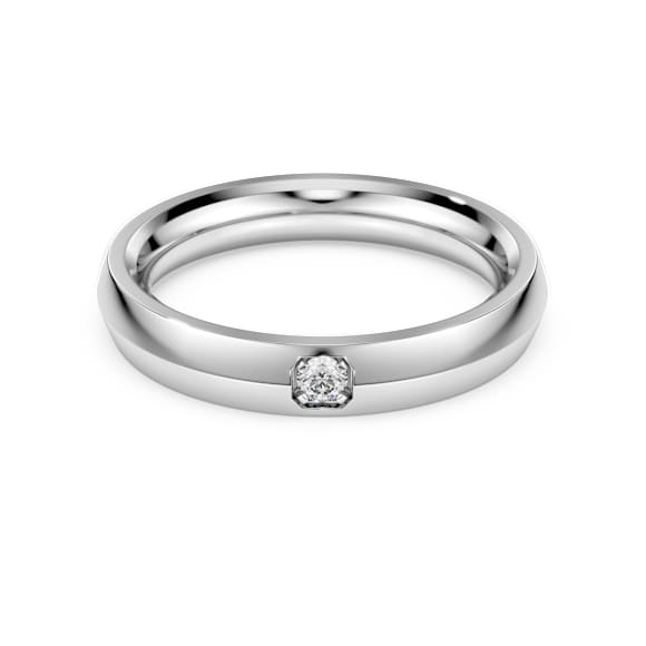 Eternity band ring, Lab-grown diamonds 0.05 ct tw, Round shape, 14K white gold - Swarovski, 5718247