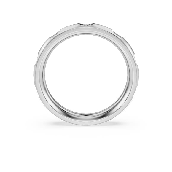 Anillo de banda Eternity, Diamantes creados en laboratorio (peso total de 0,5 quilate), Forma redonda, Oro blanco de 14 quilates - Swarovski, 5718260