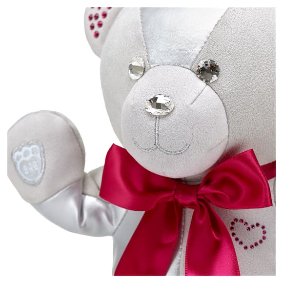 Build-A-Bear Birthstone Bear Collectible, Featuring Swarovski® crystals, Teddy bear, July, Dark Red - Swarovski, 5719968
