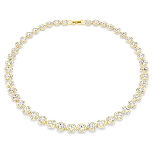Una Angelic ketting, Ronde slijpvorm, Wit, ‎18k gouden afwerking - Swarovski, 5720505