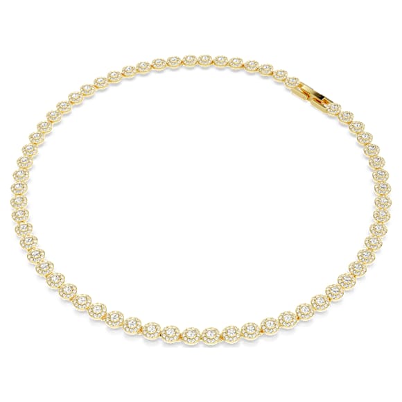 Una Angelic set, Round cut, White, Gold-tone plated - Swarovski, 5720506