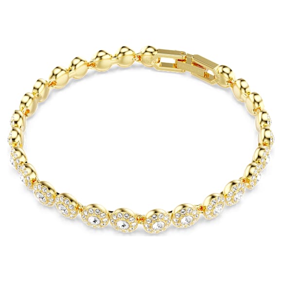 Una Angelic set, Round cut, White, Gold-tone plated - Swarovski, 5720506