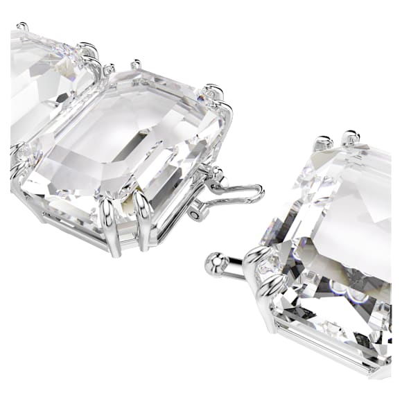 Extension Millenia, Taille octogonale, Blanche, Métal rhodié - Swarovski, 5720627