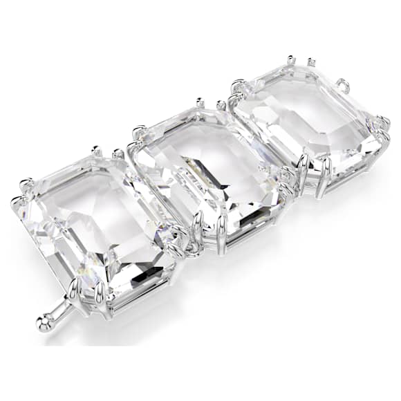 Extension Millenia, Taille octogonale, Blanche, Métal rhodié - Swarovski, 5720627