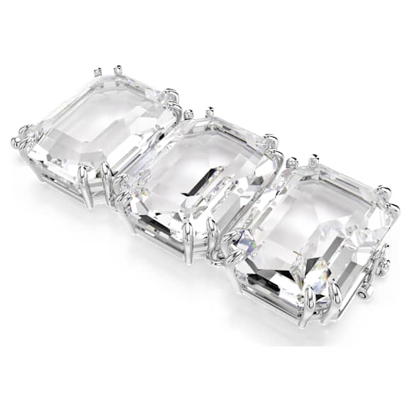 Extension Millenia, Taille octogonale, Blanche, Métal rhodié - Swarovski, 5720627