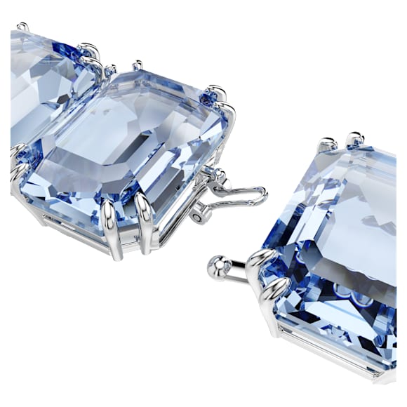 Millenia extender, Octagon cut, Blue, Rhodium plated - Swarovski, 5720628