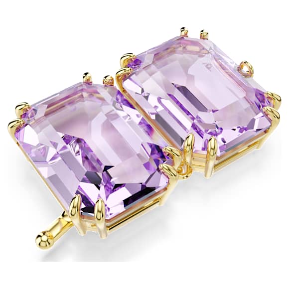 Nástavec Millenia, Osmihranný výbrus, Fialový, Povrchová úprava z 18k zlata - Swarovski, 5720629