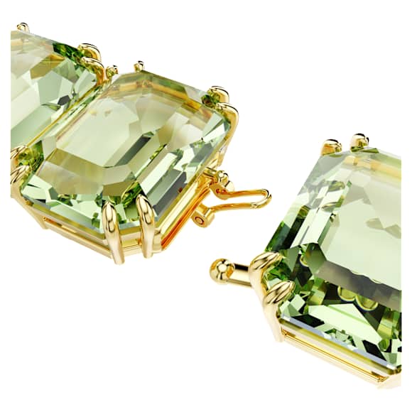 Millenia extender, Octagon cut, Green, Gold-tone plated - Swarovski, 5720630