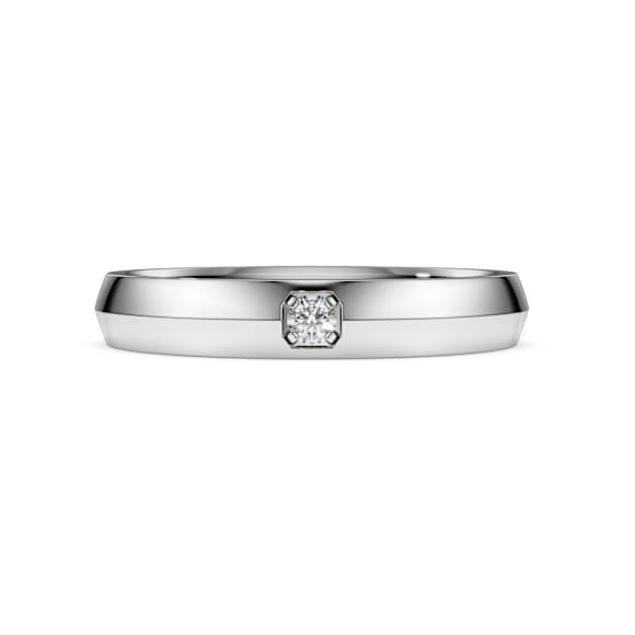 Eternity band ring, Lab-grown diamonds 0.05 ct tw, Round shape, 18K white gold - Swarovski, 5720712