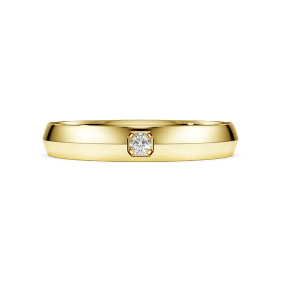 Eternity band ring, Lab-grown diamonds 0.05 ct tw, Round shape, 18K yellow gold - Swarovski, 5720717