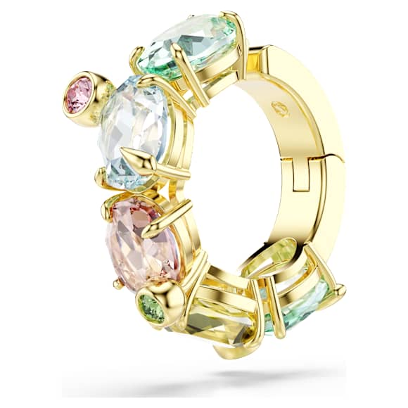Gema Kelepçe Küpe, Tek, Karışık kesimler, Çok renkli, 18k altın rengi yüzey - Swarovski, 5720903