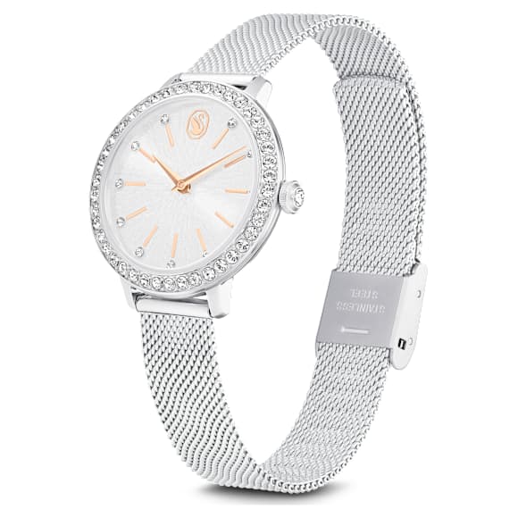Certa watch, Metal bracelet, Silver tone, Stainless Steel - Swarovski, 5721557