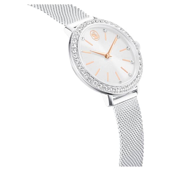 Certa watch, Metal bracelet, Silver tone, Stainless Steel - Swarovski, 5721557
