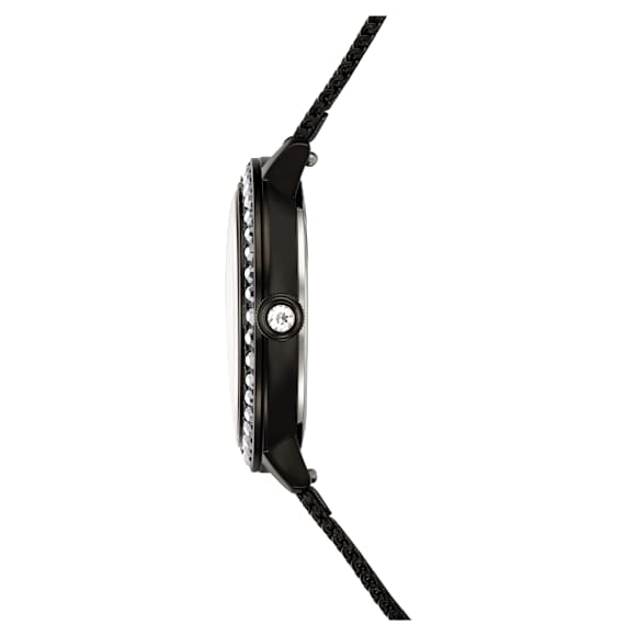 Certa watch, Metal bracelet, Black, Black finish - Swarovski, 5721560