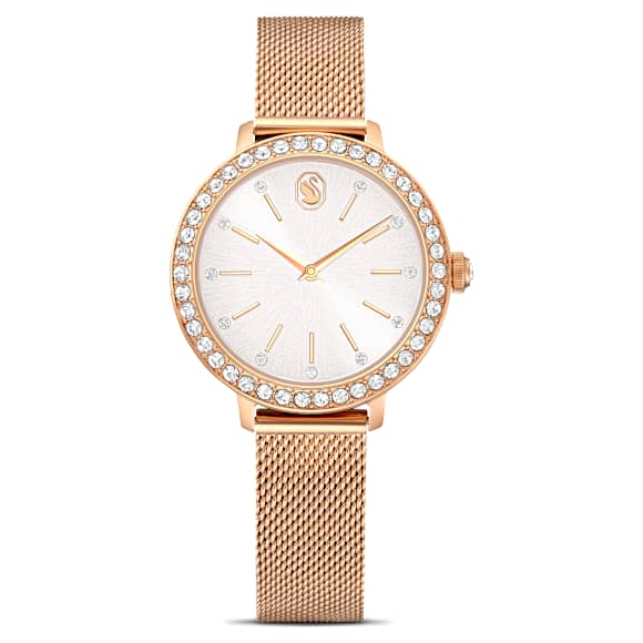 Certa นาฬิกา, สร้อยข้อมือโลหะ, โทนโรสโกลด์, เคลือบโทนสีโรสโกลด์ - Swarovski, 5721561
