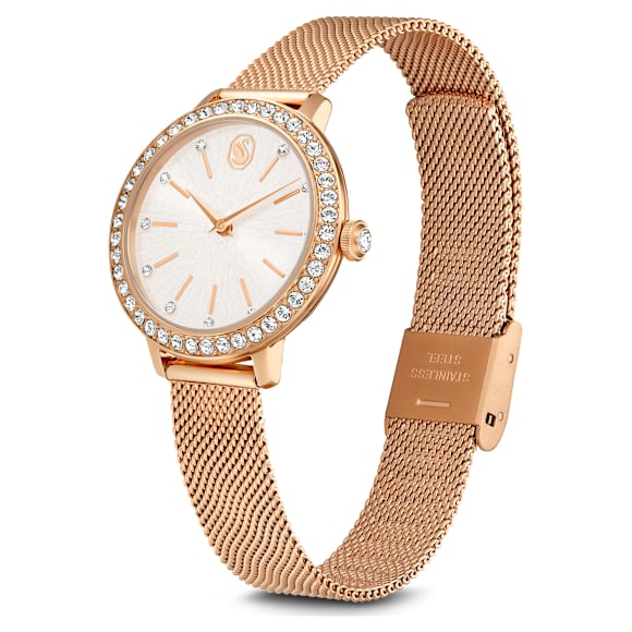 Certa watch, Metal bracelet, Rose gold tone, Rose gold-tone finish - Swarovski, 5721561