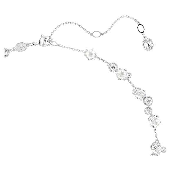 Verižica Constella, Okrogli rez, Bela, Prevleka iz rodija - Swarovski, 5722472