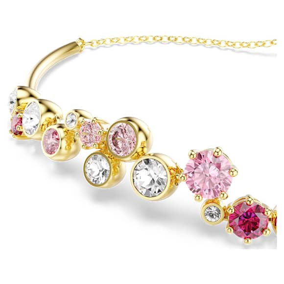 Náramek Constella, Různé výbrusy, Vícebarevný, Povrchová úprava z 18k zlata - Swarovski, 5722476