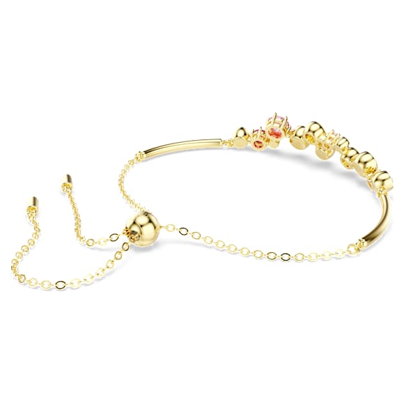 Constella bracelet, Mixed cuts, Multicolored, 18K gold finish - Swarovski, 5722476