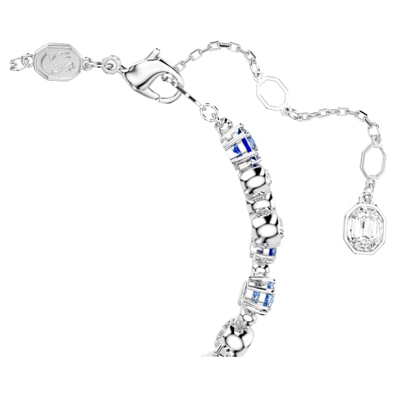 Constella bracelet, Mixed cuts, Blue, Rhodium plated - Swarovski, 5722479