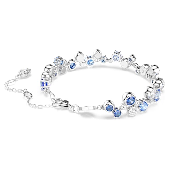 Constella bracelet, Mixed cuts, Blue, Rhodium plated - Swarovski, 5722479