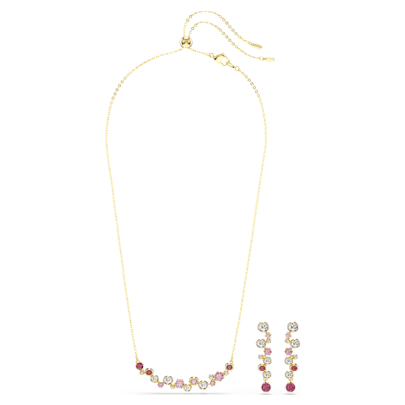 Constella set, Mixed cuts, Multicoloured, 18K gold finish - Swarovski, 5722542