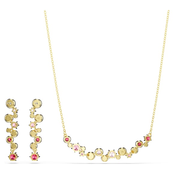 Constella set, Mixed cuts, Multicoloured, 18K gold finish - Swarovski, 5722542