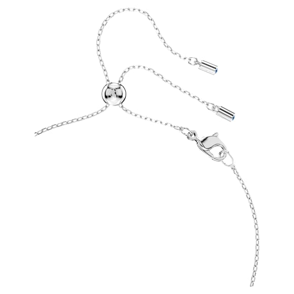 Colgante Mesmera, Talla pera, Blanco, Baño de rodio - Swarovski, 5723146