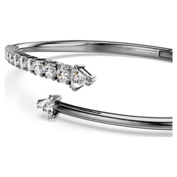 Sublima バングル, ホワイト, ルテニウム・プレーティング | Swarovski