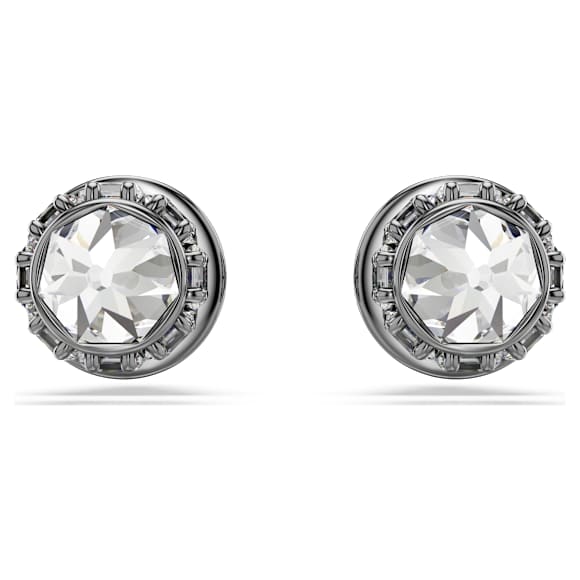 Sublima stud earrings, Spike, White, Ruthenium plated - Swarovski, 5723185