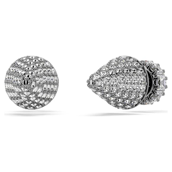 Sublima stud earrings, Spike, White, Ruthenium plated - Swarovski, 5723185