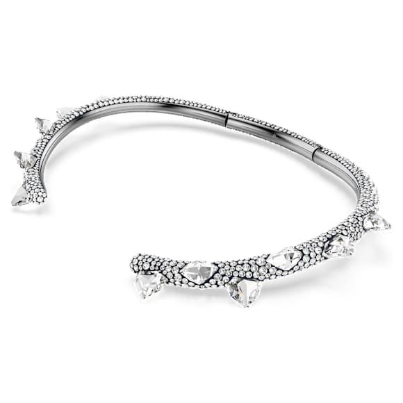 Sublima choker, White, Ruthenium plated - Swarovski, 5723286